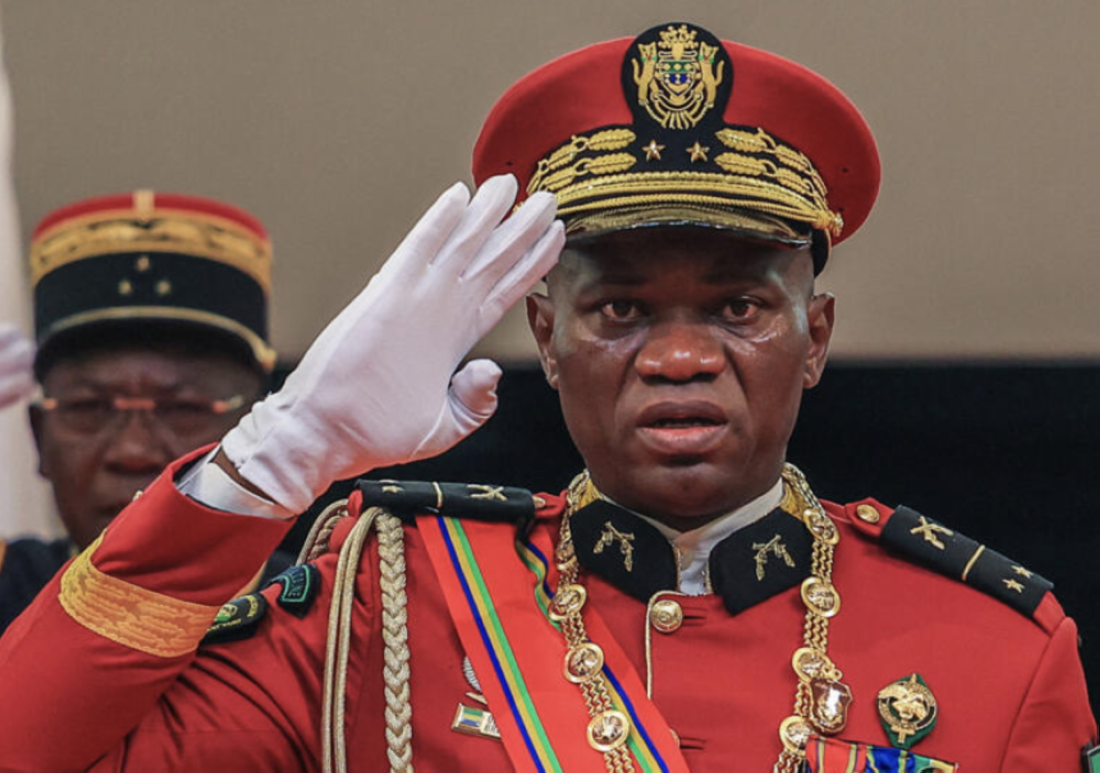 Le Président de transition Brice Clotaire Oligui Nguema