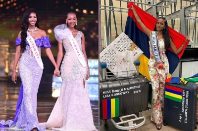 Le trio représentant l'Afrique