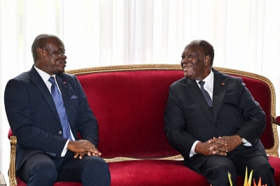 Brice Oligui Nguema with Alassane Ouatta