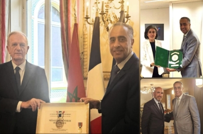 Abdellatif Hammouchi met with Frédéric Veaux, Director General of the French National Police, Céline Berthon, Director General of Internal Security, and Nicolas Lerner, Director General of External Security in France