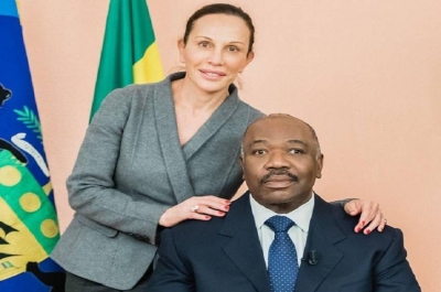 Ali Bongo Ondimba with her wife Sylvia