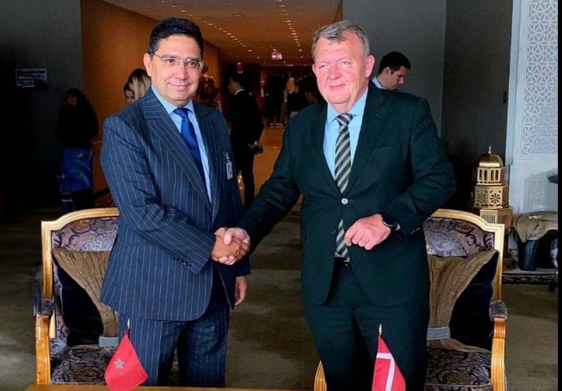 Nasser Bourita with Lars Løkke Rasmussen