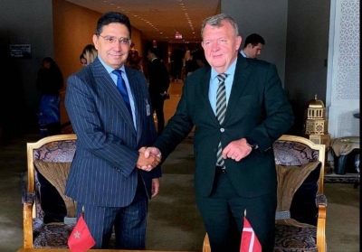 Nasser Bourita with Lars Løkke Rasmussen