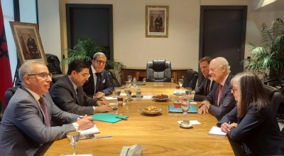 Nasser Bourita meeting with Staffan De Mistura in New York