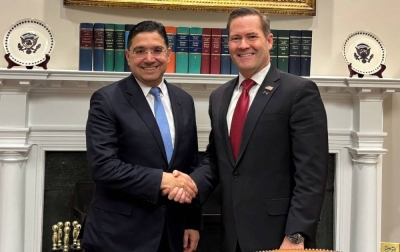U.S. Secretary of State Marco Rubio hosting in Washington the Minister of Foreign Affairs, African Cooperation, and Moroccan Expatriates, Nasser Bourita.