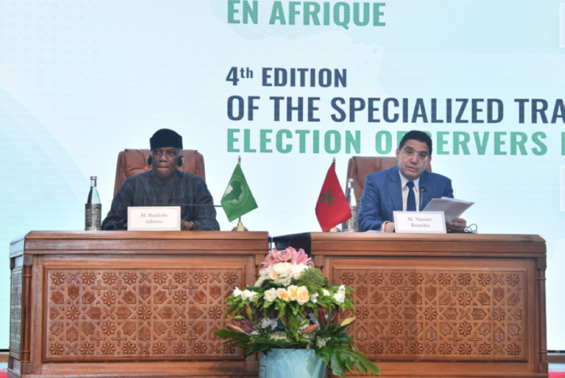 The opening ceremony was co-chaired by the Minister of Foreign Affairs, African Cooperation, and Moroccans Living Abroad, Nasser Bourita, and the Commissioner for Political Affairs, Peace, and Security of the African Union, Bankolé Adeoye.