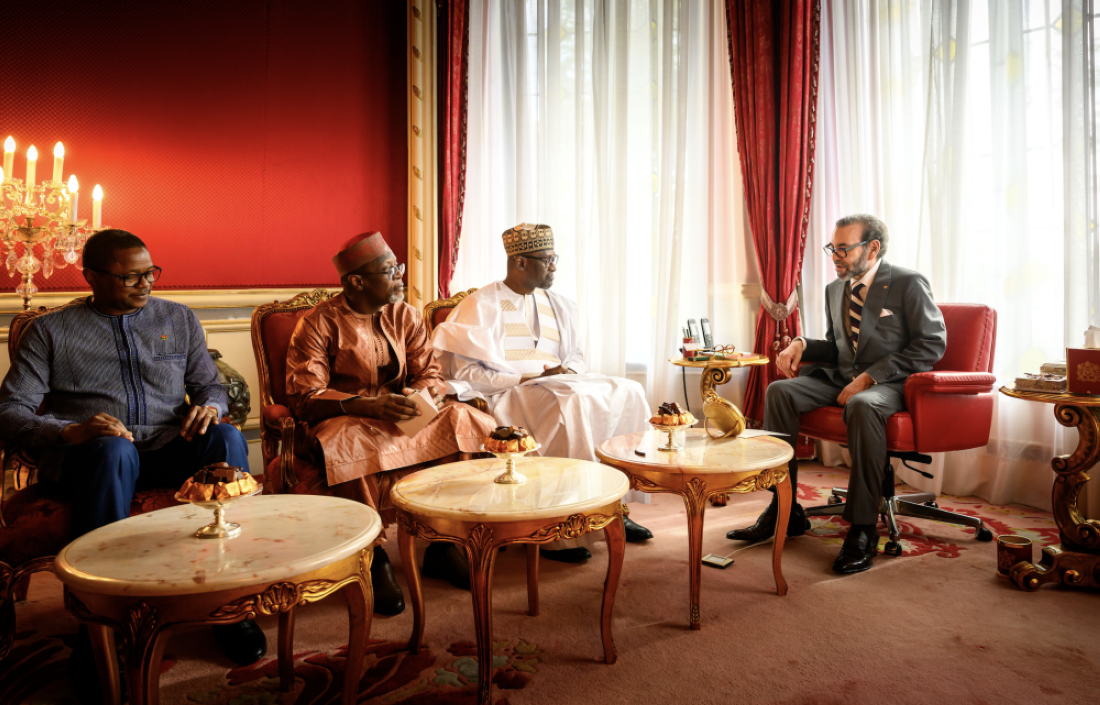 His Majesty King Mohammed VI receiving the Ministers of Foreign Affairs of the three countries of the Alliance of Sahel States