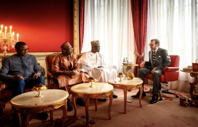 His Majesty King Mohammed VI receiving the Ministers of Foreign Affairs of the three countries of the Alliance of Sahel States