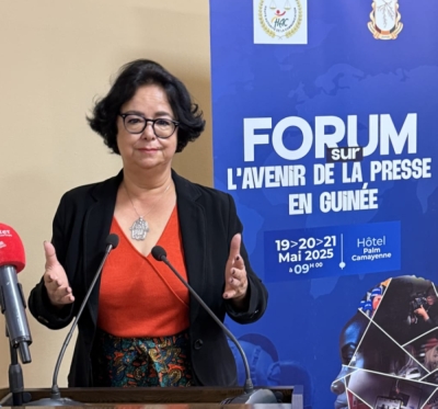 Latifa Akharbach, President of HACA.







