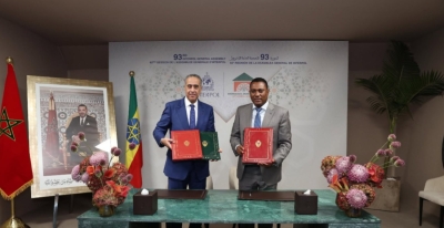 The Director General of National Security and Territorial Surveillance, Abdellatif Hammouchi, and the Commissioner General of the Ethiopian Federal Police.
