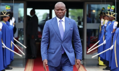 The Gabonese president, Brice Clotaire Oligui Nguema,

