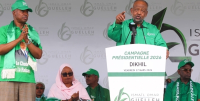 Among the first campaign rallies was that of incumbent President Ismaïl Omar Guelleh.