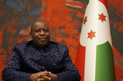 The Burundian President, Évariste Ndayishimiye