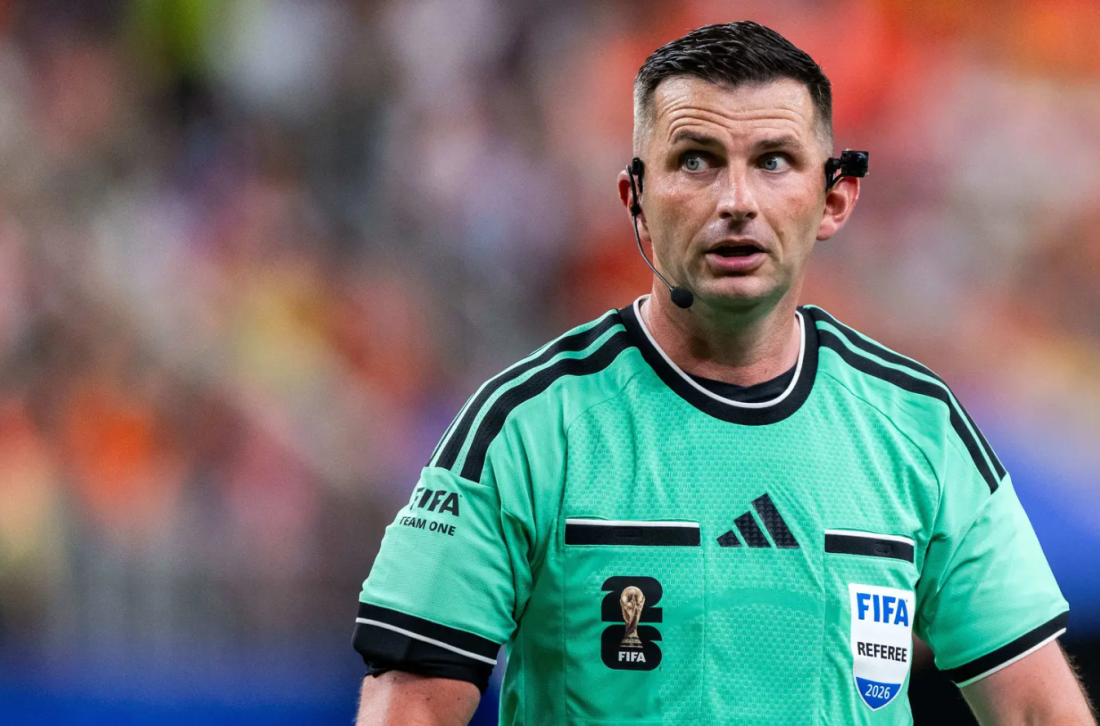 English referee Michael Oliver