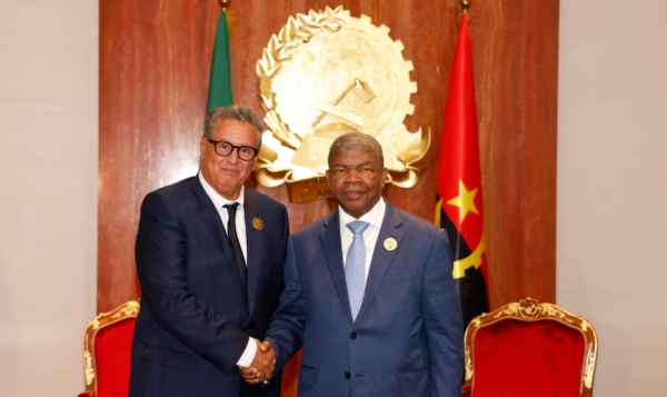 Angolan President João Lourenço received Moroccan Head of Government Aziz Akhannouch on Sunday in Luanda.